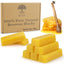 Real Relax Eco Lux 8 Yellow Beeswax Blocks 100% Pure Natural Organic Bees Wax 6.5oz，Beeswax for use in further manufacture