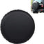 Amooca Spare Tire Cover Thickening PVC Leather Universal Fit Automotive Wheel Cover for Car SUV Truck Camper Trailer RV JP FJ Waterproof Sun Rain Snow Tire Protector Black 32-34 inch