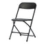 Real Relax 1 Pack Plastic Folding Chair, Portable Commercial Chair, 350 LB Capacity Premium Plastic Folding Chairs, Stackable Folding Chair with Steel Frame, Lightweight Folding Chairs Black