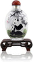 Chinese Handpainted Snuff Bottle Decoration Creative Inside Painted Miniature Glass Scent Bottle Perfume Bottle (Panda)，snuff boxes